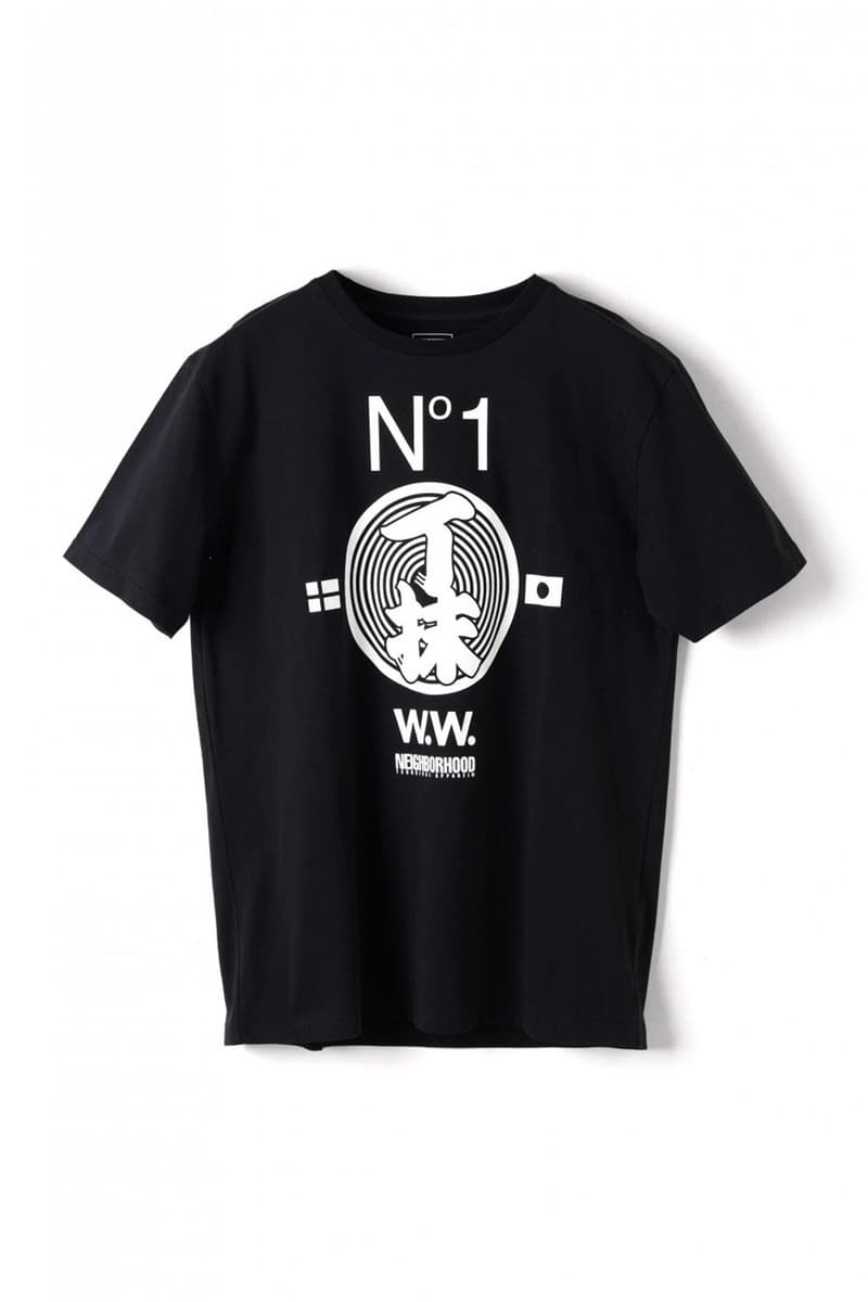 Wood Wood x Neighborhood Collaboration Black T-Shirt