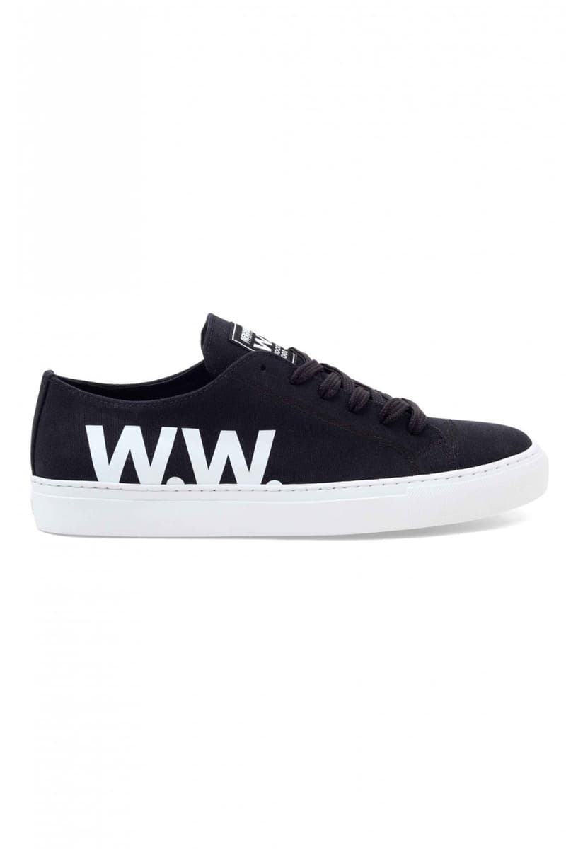 Wood Wood x Neighborhood Collaboration Black Sneakers Side