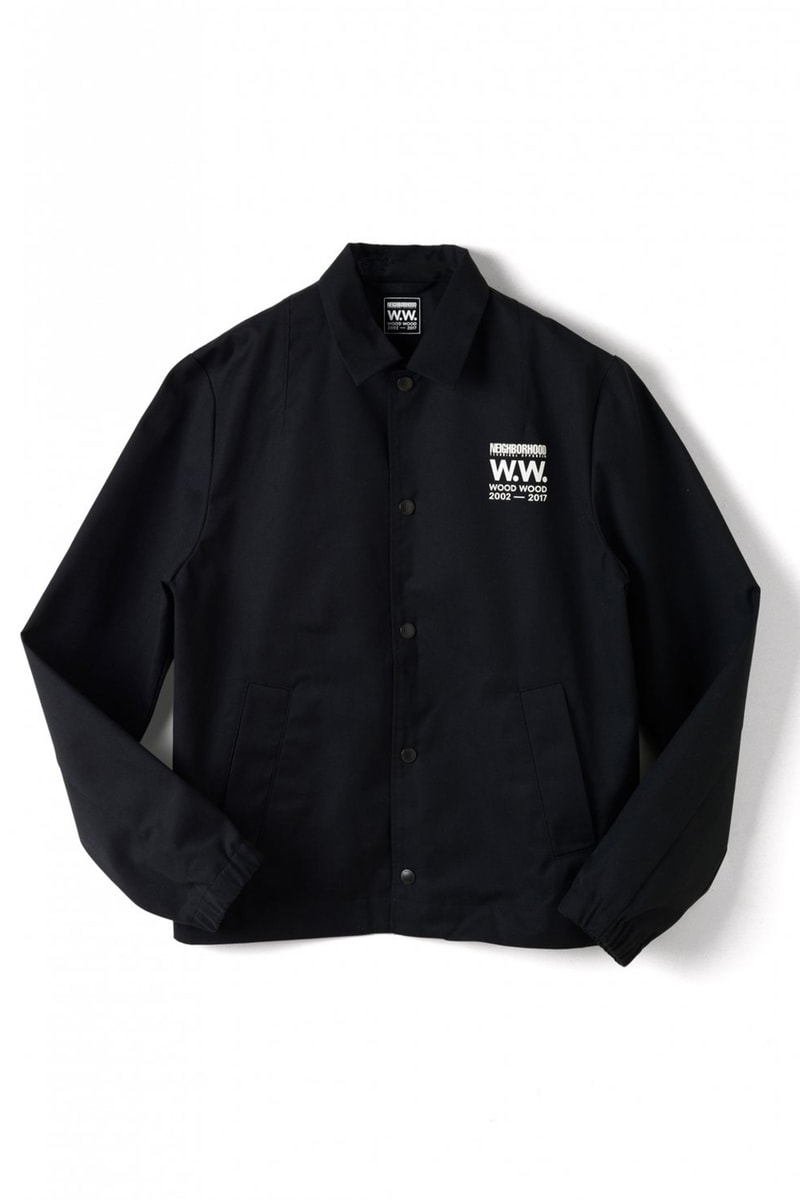 Wood Wood x Neighborhood Collaboration Black Coach Jacket