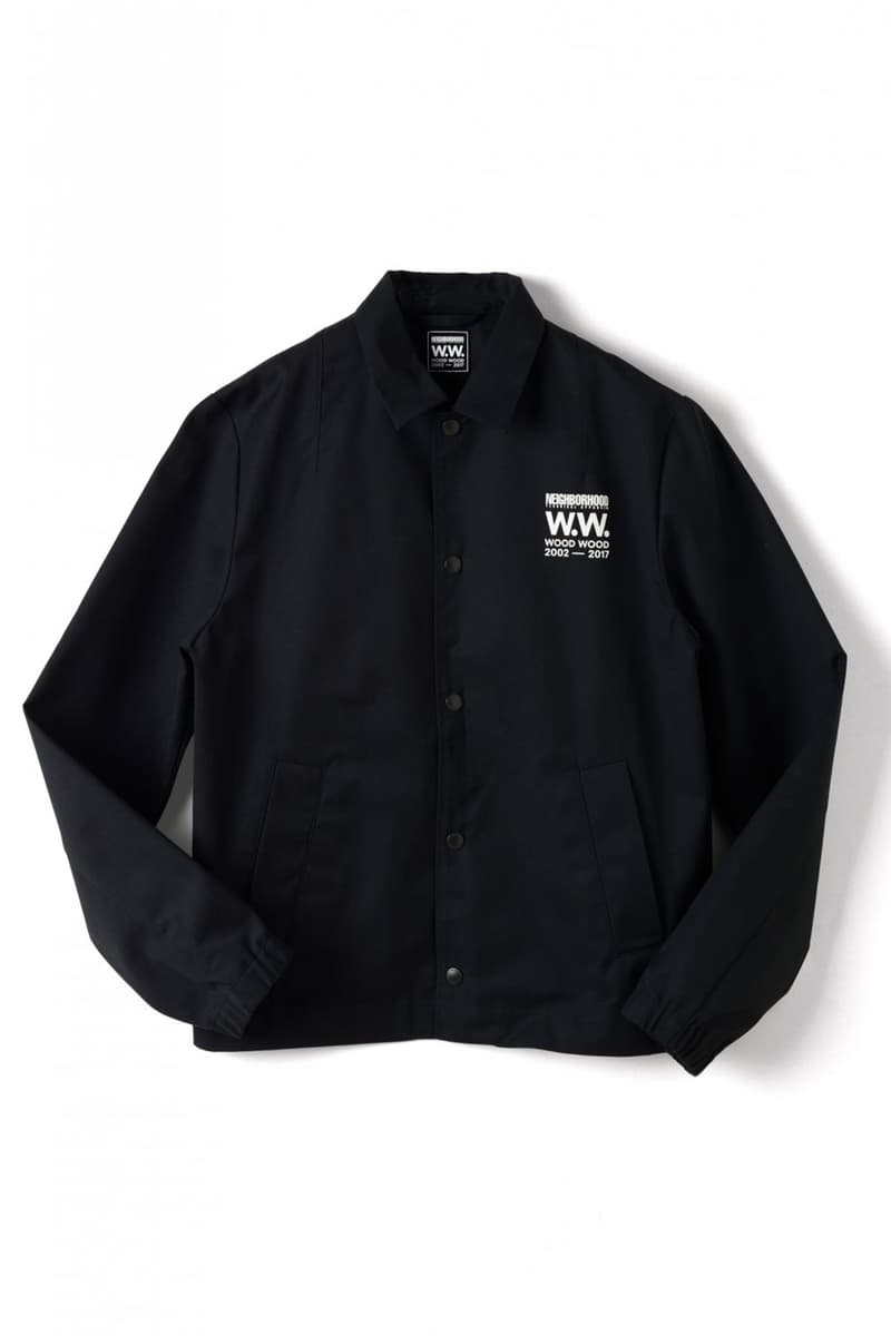 Wood Wood x Neighborhood Collaboration Black Coach Jacket