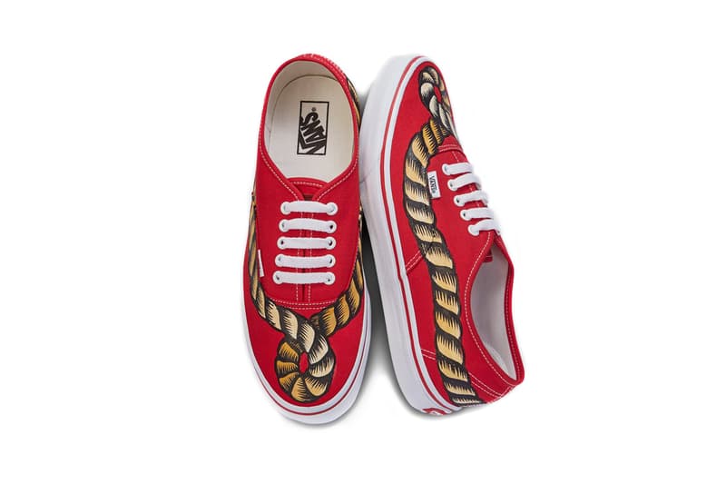 À La Garçonne Vans Authentic Hand-Painted Rope Sneakers
