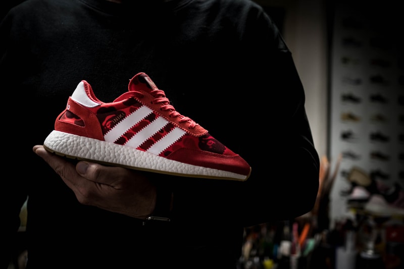 adidas Iniki Runner BOOST BAPE Custom Sneaker SneakersNBonsai