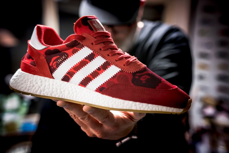 adidas Iniki Runner BOOST BAPE Custom Sneaker SneakersNBonsai