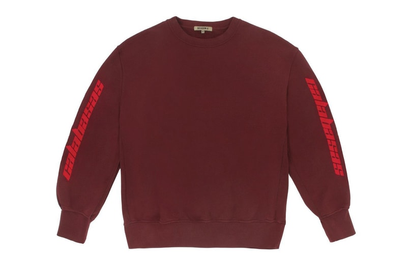 Kanye West x adidas Calabasas Collection Crewneck Red