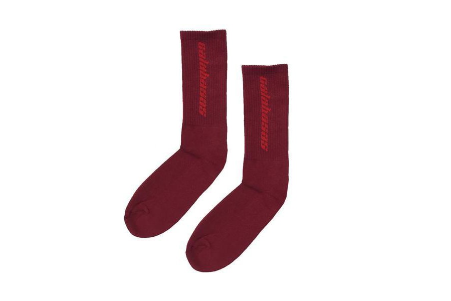 Kanye West x adidas Calabasas Collection Socks Red