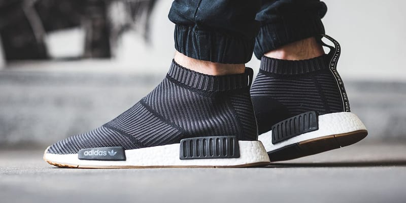 nmd city sock gum white