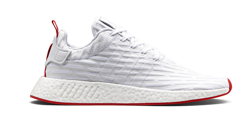 adidas NMD_R2 White & Red | HYPEBEAST
