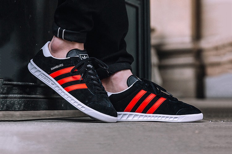 adidas Originals Hamburg Takes on a Core Black and Red Color Scheme
