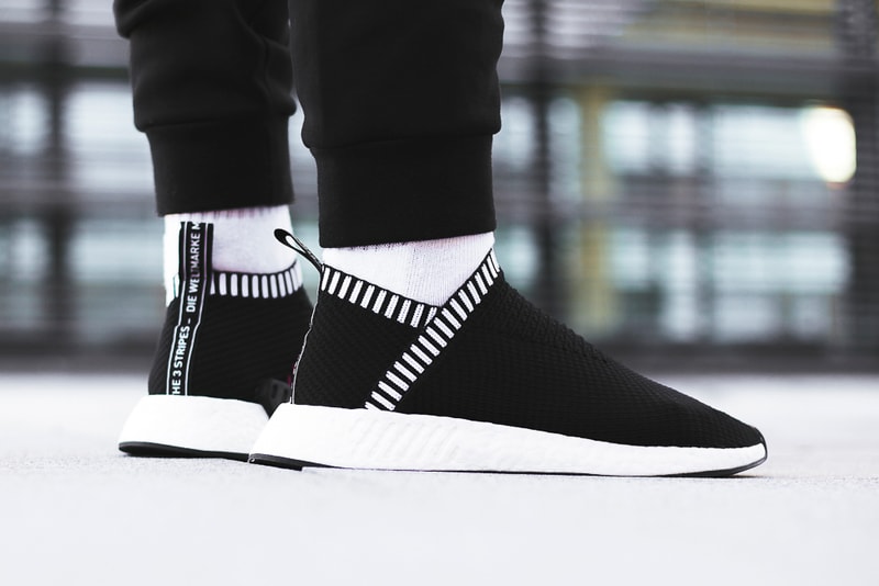 adidas Originals NMD City Sock 2 On-Feet Look Ronin Black Gray Silhouettes Footwear Sneakers Shoes
