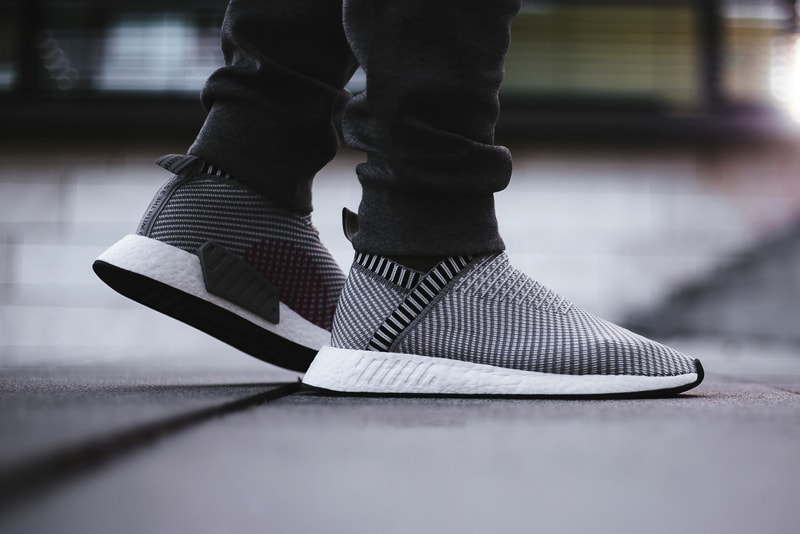 adidas Originals NMD City Sock 2 On-Feet Look Ronin Black Gray Silhouettes Footwear Sneakers Shoes