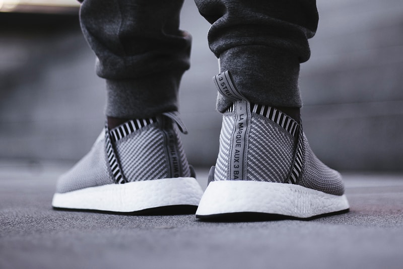 adidas Originals NMD City Sock 2 On-Feet Look Ronin Black Gray Silhouettes Footwear Sneakers Shoes