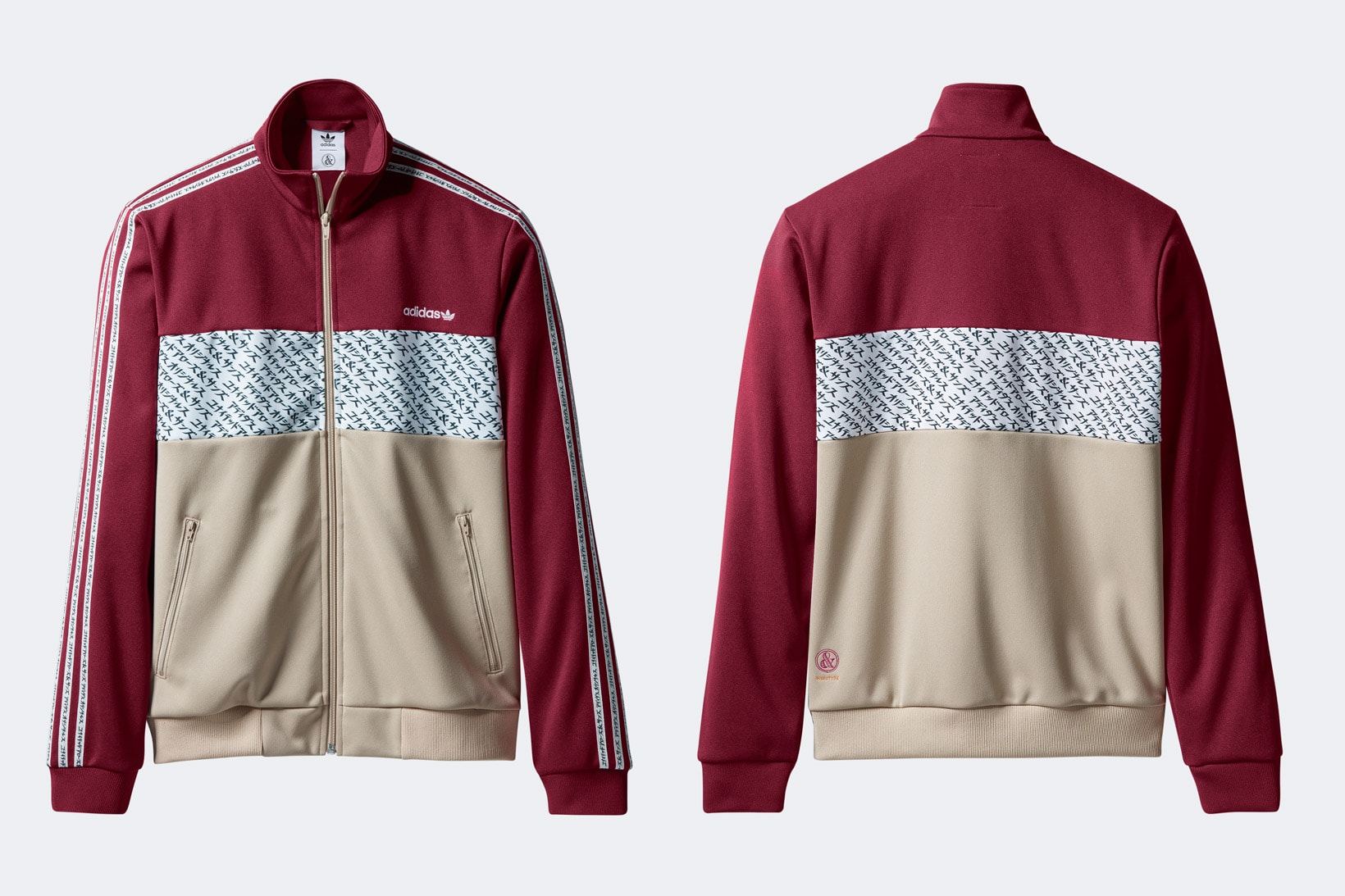 adidas Originals x UNITED ARROWS & SONS x MIKITYPE Tracksuit Burgundy Jacket