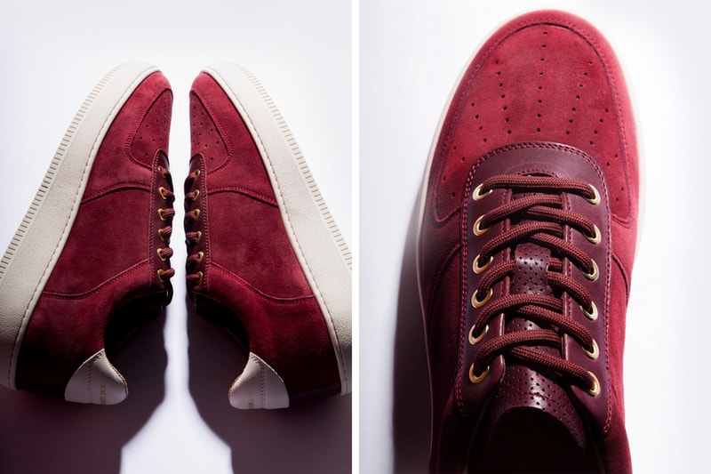 Aimé Leon Dore Q14 Sneaker in Burgundy Suede