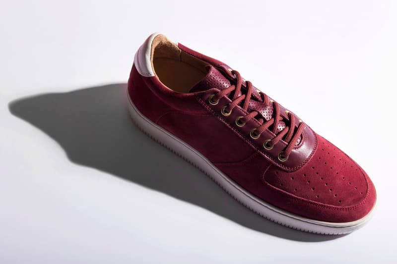 Aimé Leon Dore Q14 Sneaker in Burgundy Suede