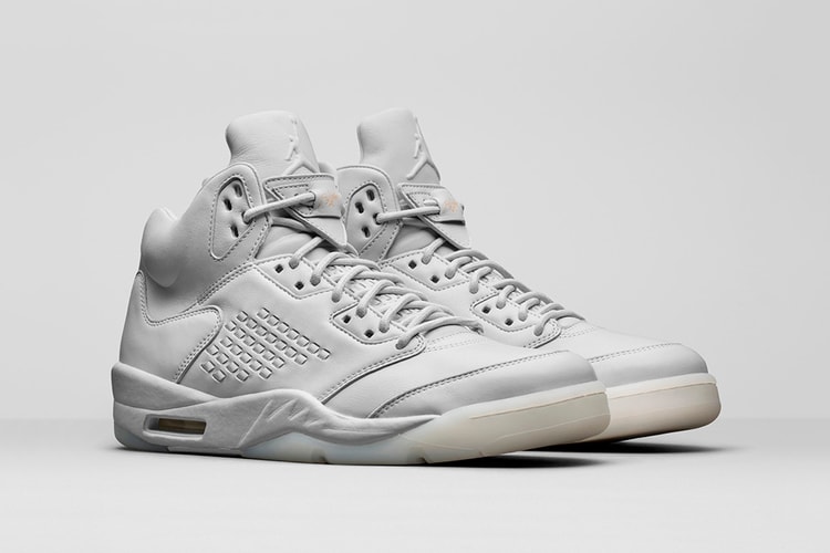 The Air Jordan 5 Premium Receives A "Pure Platinum" Upgrade