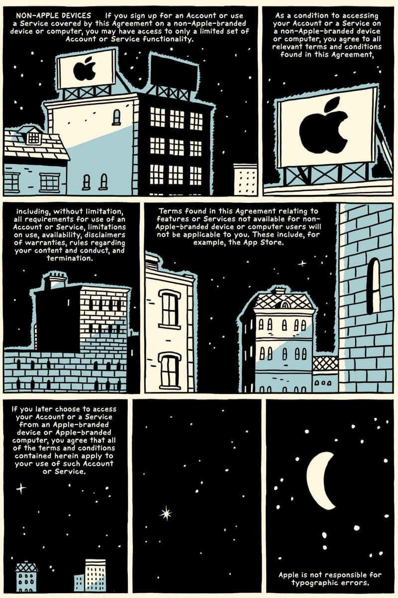 Comic Artist Robert Sikoryak Apple's Terms and Conditions Graphic Novel