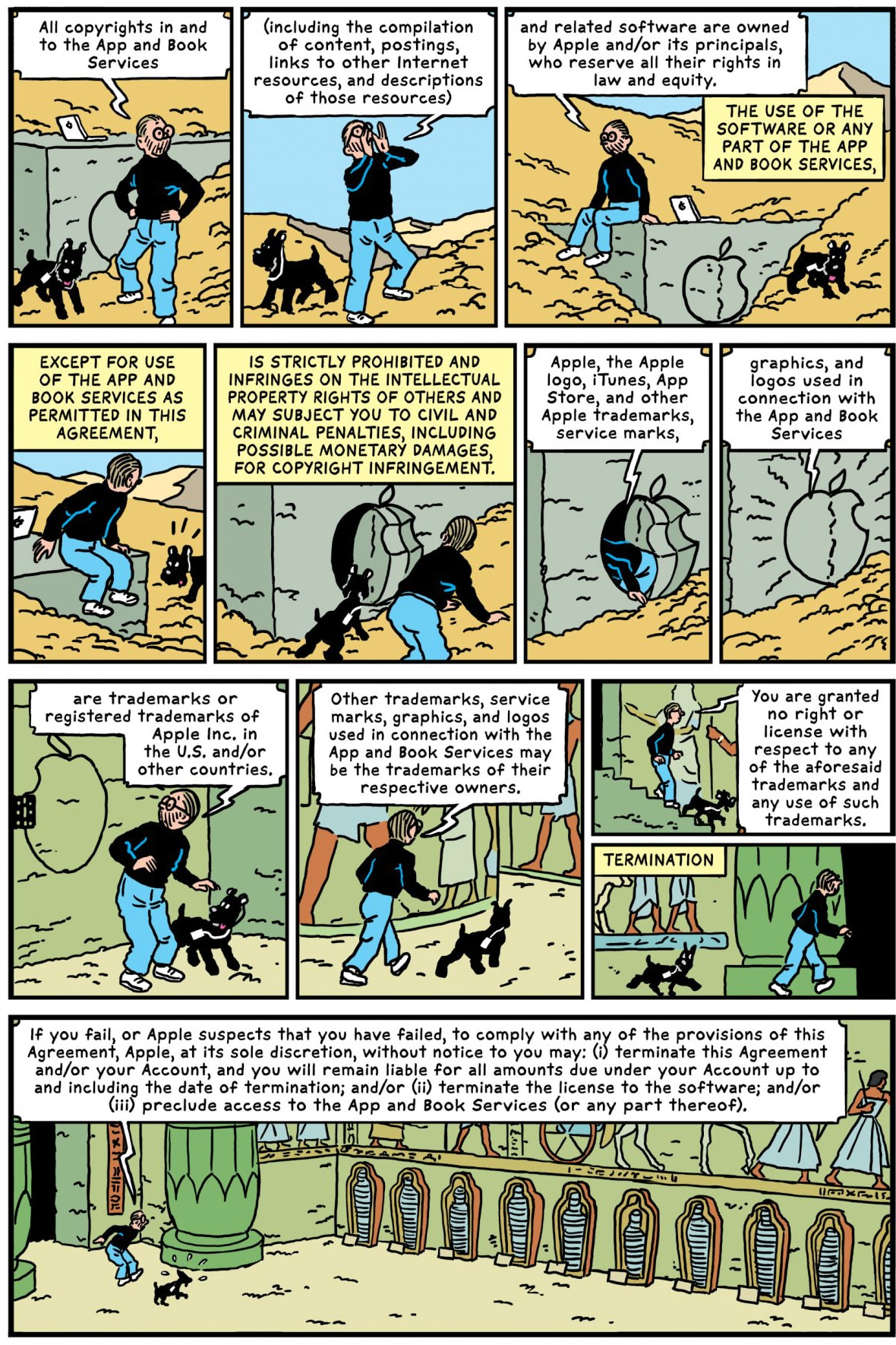Comic Artist Robert Sikoryak Apple's Terms and Conditions Graphic Novel