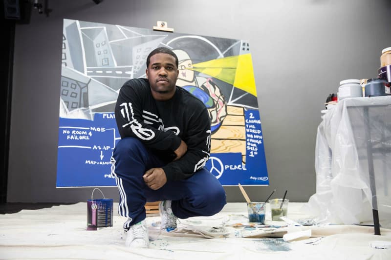 A$AP Ferg A$AP Yams Painting Charity Art Auction