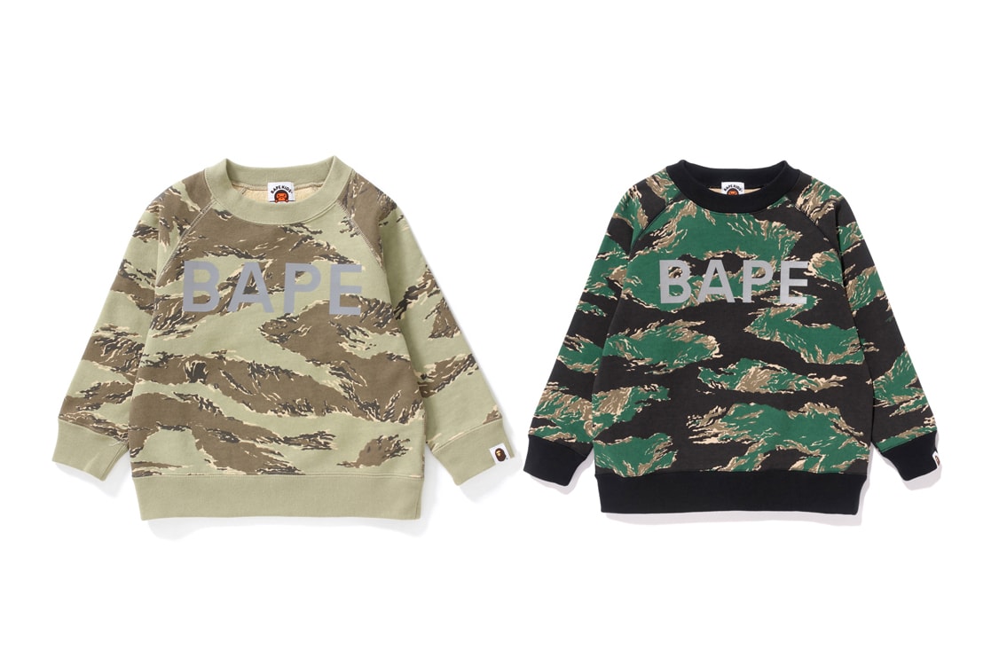BAPE Unveils Tiger Camouflage 2017 Spring/Summer Collection A Bathing Ape Japan Hoodies T-shirts Bags