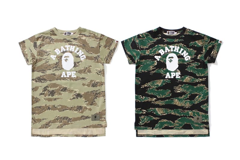 BAPE Unveils Tiger Camouflage 2017 Spring/Summer Collection A Bathing Ape Japan Hoodies T-shirts Bags