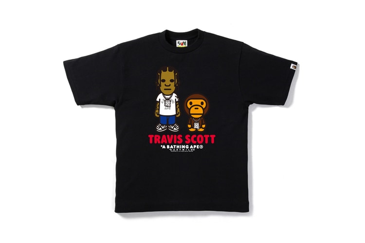 BAPE Launches Special Edition T-Shirts Featuring Travis Scott and Big Sean