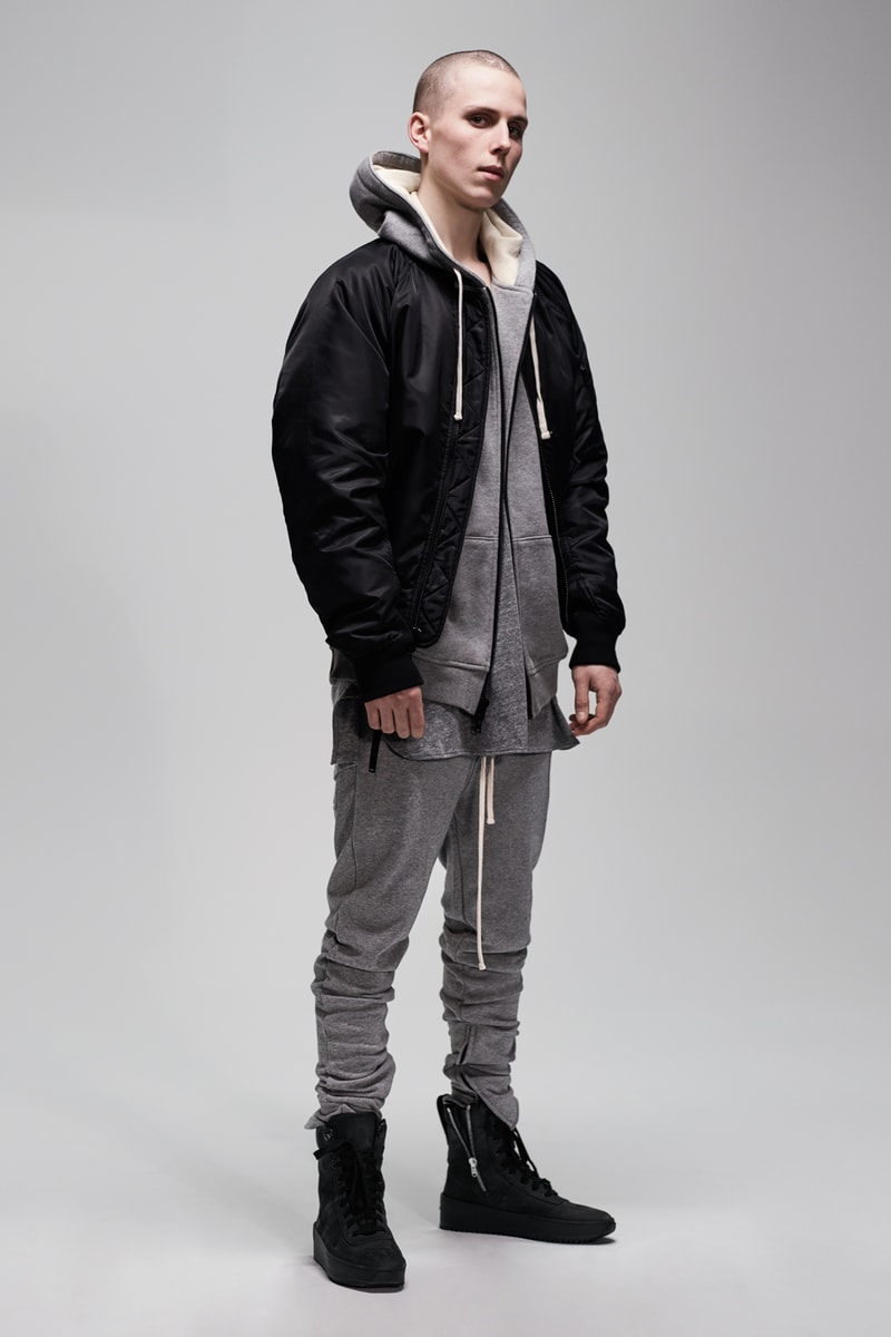 F.O.G. Essentials PacSun 2017 Spring Summer Hoodie Joggers Grey Jacket Black