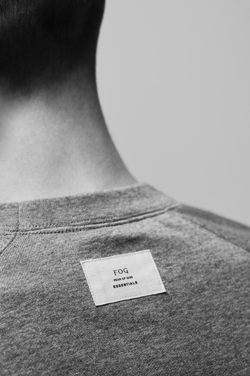 F.O.G. Essentials PacSun 2017 Spring Summer Crewneck Grey Back