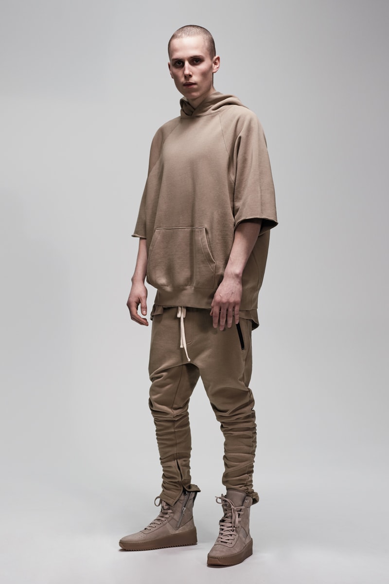 F.O.G. Essentials PacSun 2017 Spring Summer Short Sleeve Shirt Joggers Nude Tan