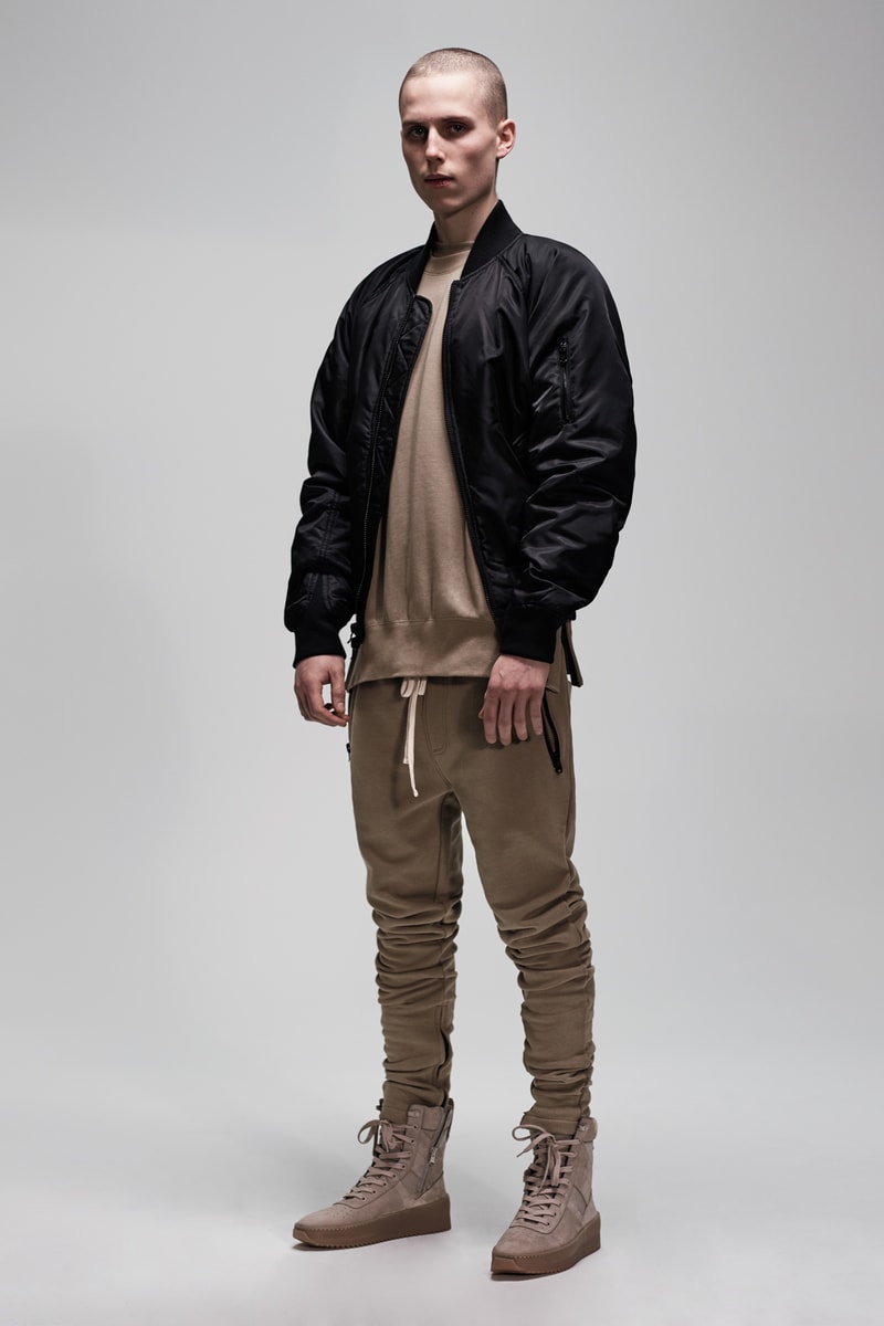 F.O.G. Essentials PacSun 2017 Spring Summer Shirt Joggers Nude Tan Jacket Black
