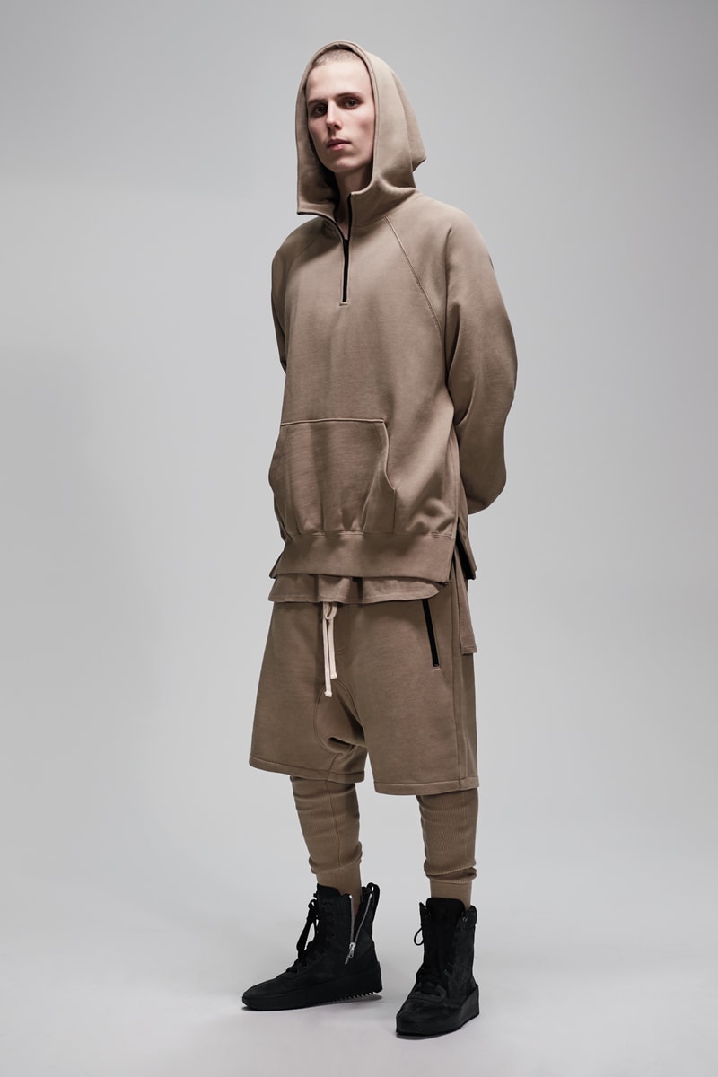 F.O.G. Essentials PacSun 2017 Spring Summer Hoodie Shorts Nude Tan