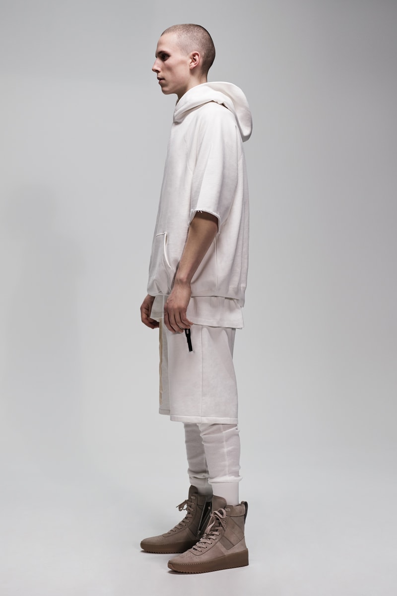 F.O.G. Essentials PacSun 2017 Spring Summer Hoodie Shorts White Side