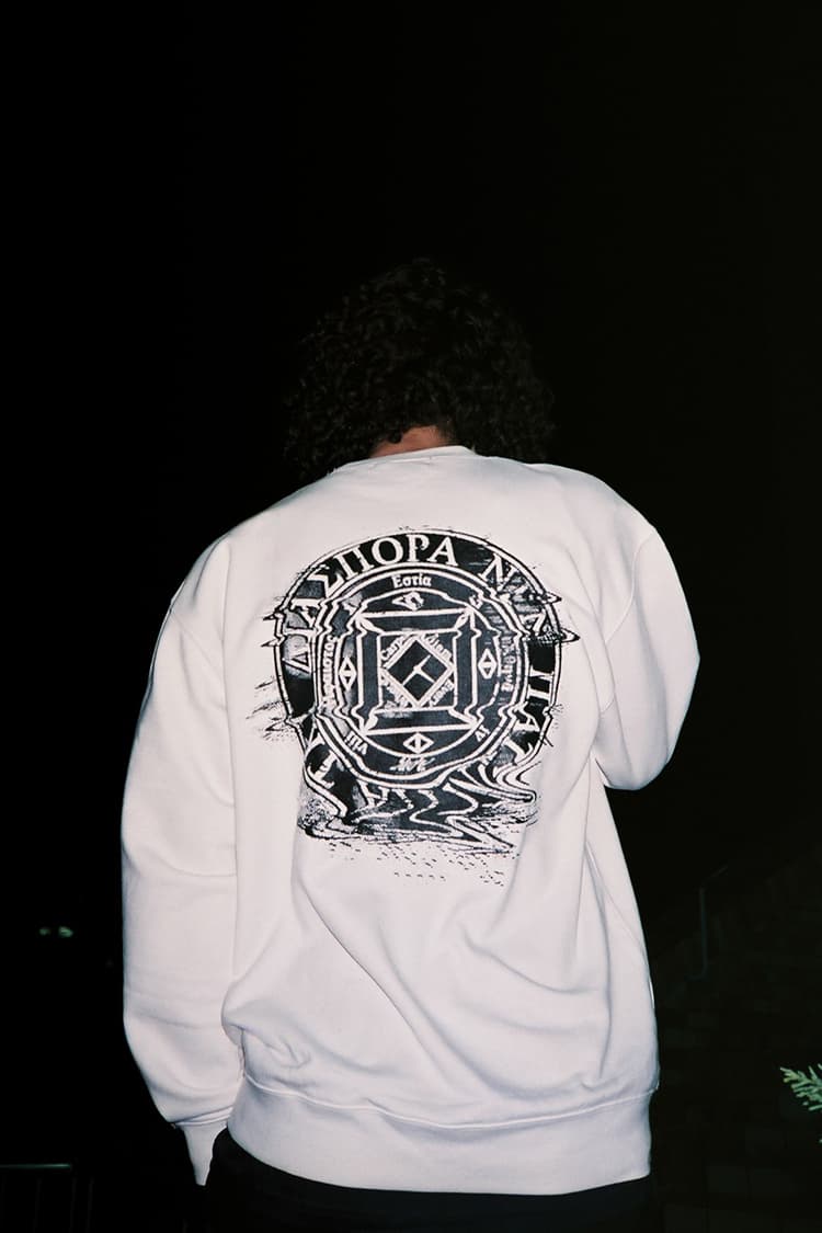 Fathom X Diaspora Skateboards White Sweatshirt