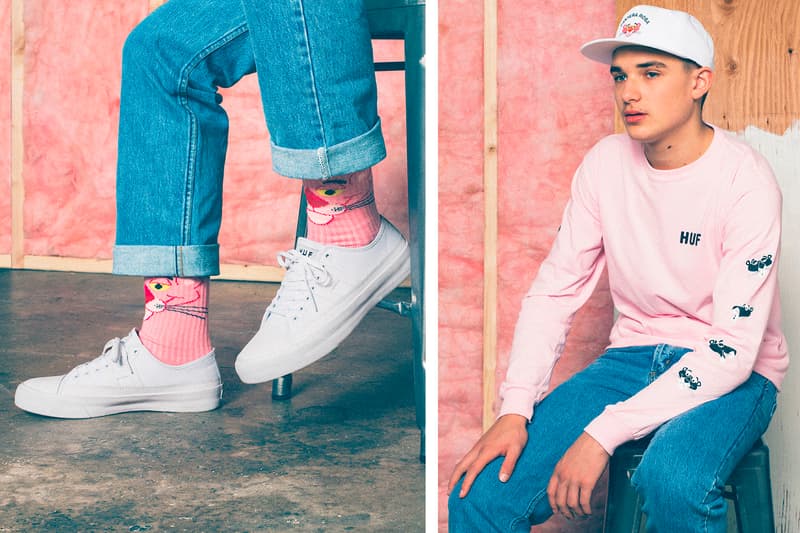 HUF Pink Panther 2017 Spring/Summer Collection San Fransisco T-Shirts Socks