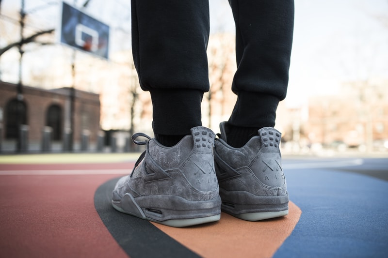 Air Jordan Retro 4 Kaws ' Cool Grey' Men's Shoes