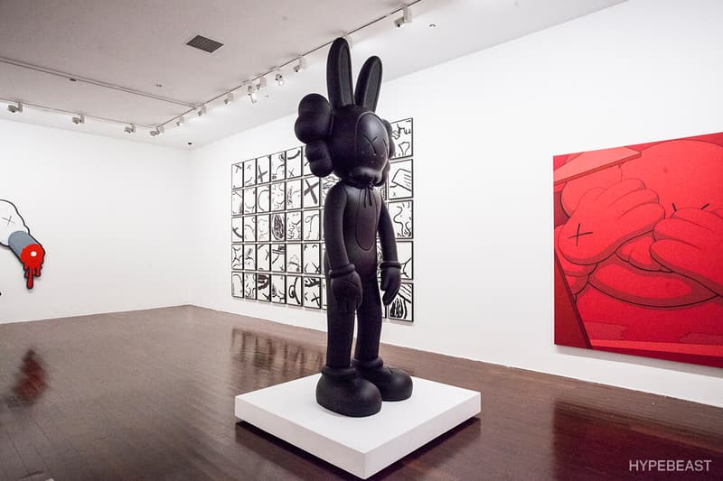 KAWS 'Where The End Starts' Exhibition Shanghai Michelin Man Black Snoopy