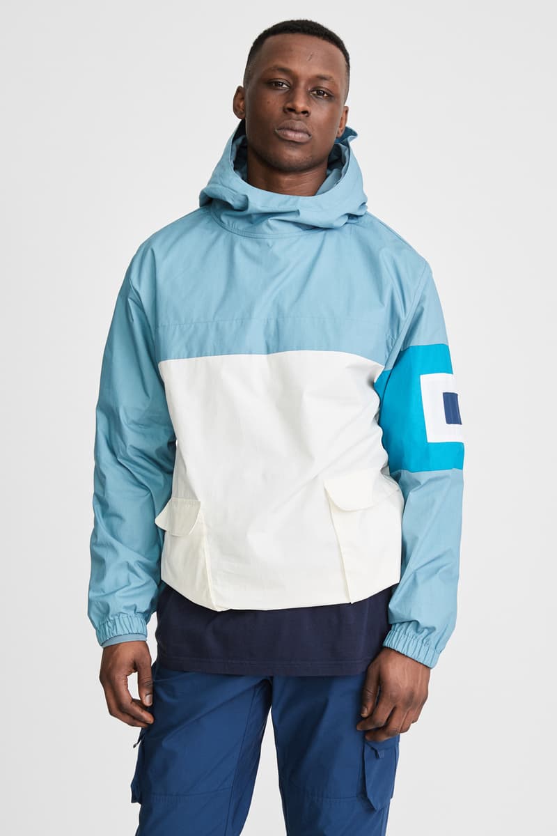 KITH x Aimé Leon Dore Mykonos Collaboration Light Blue Nammos Pullover Sailing Jacket Front