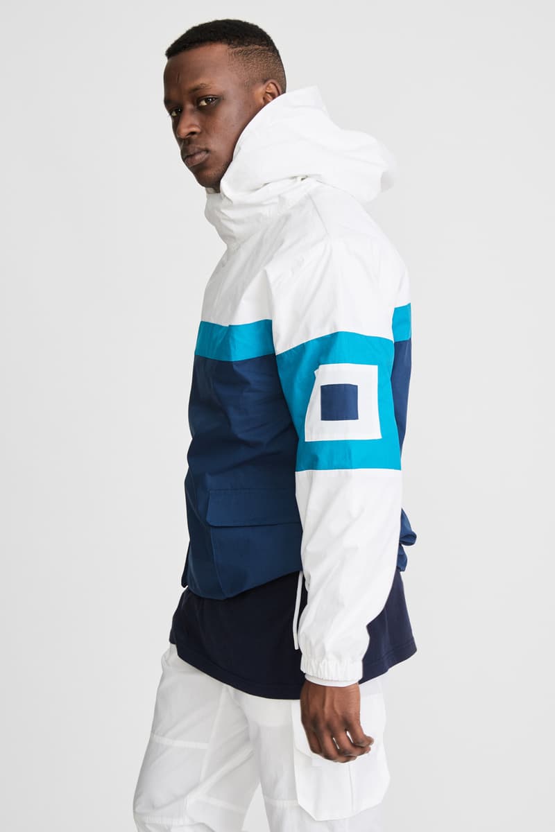 KITH x Aimé Leon Dore Mykonos Collaboration White Nammos Pullover Sailing Jacket Side