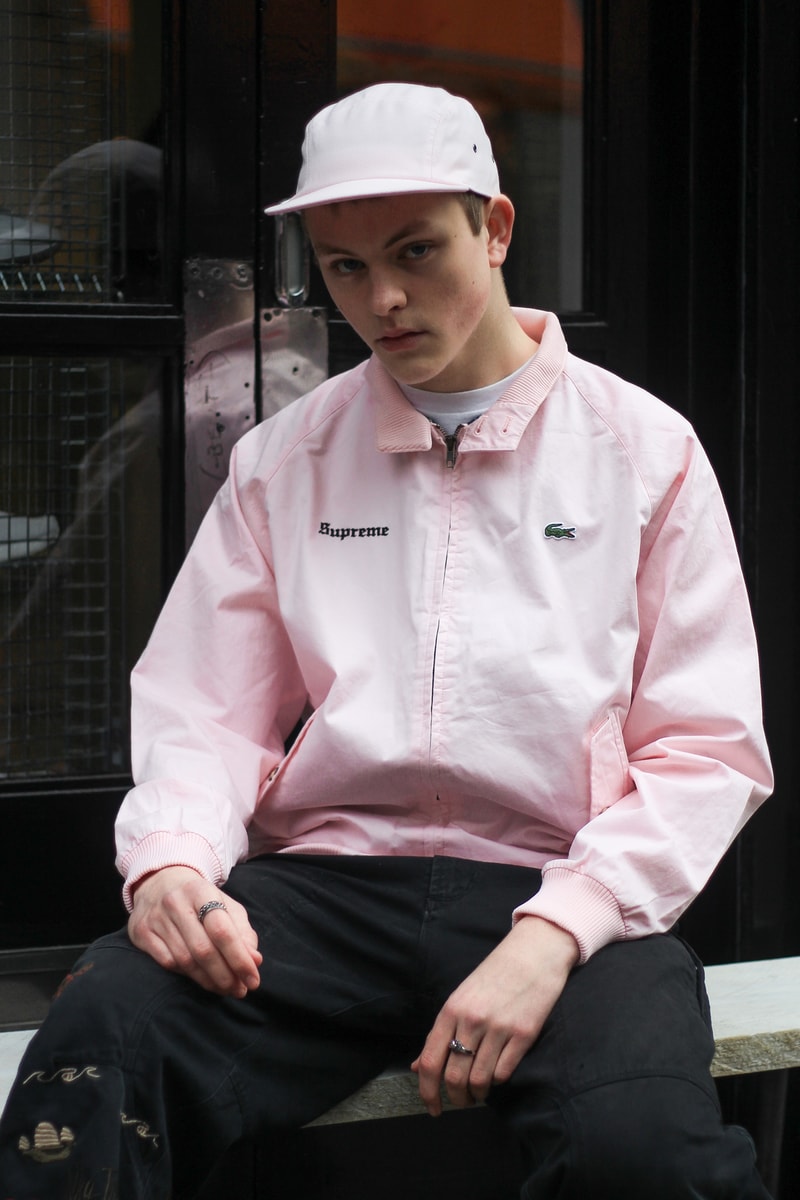 Lacoste x Supreme Pink Cap Pink Jacket