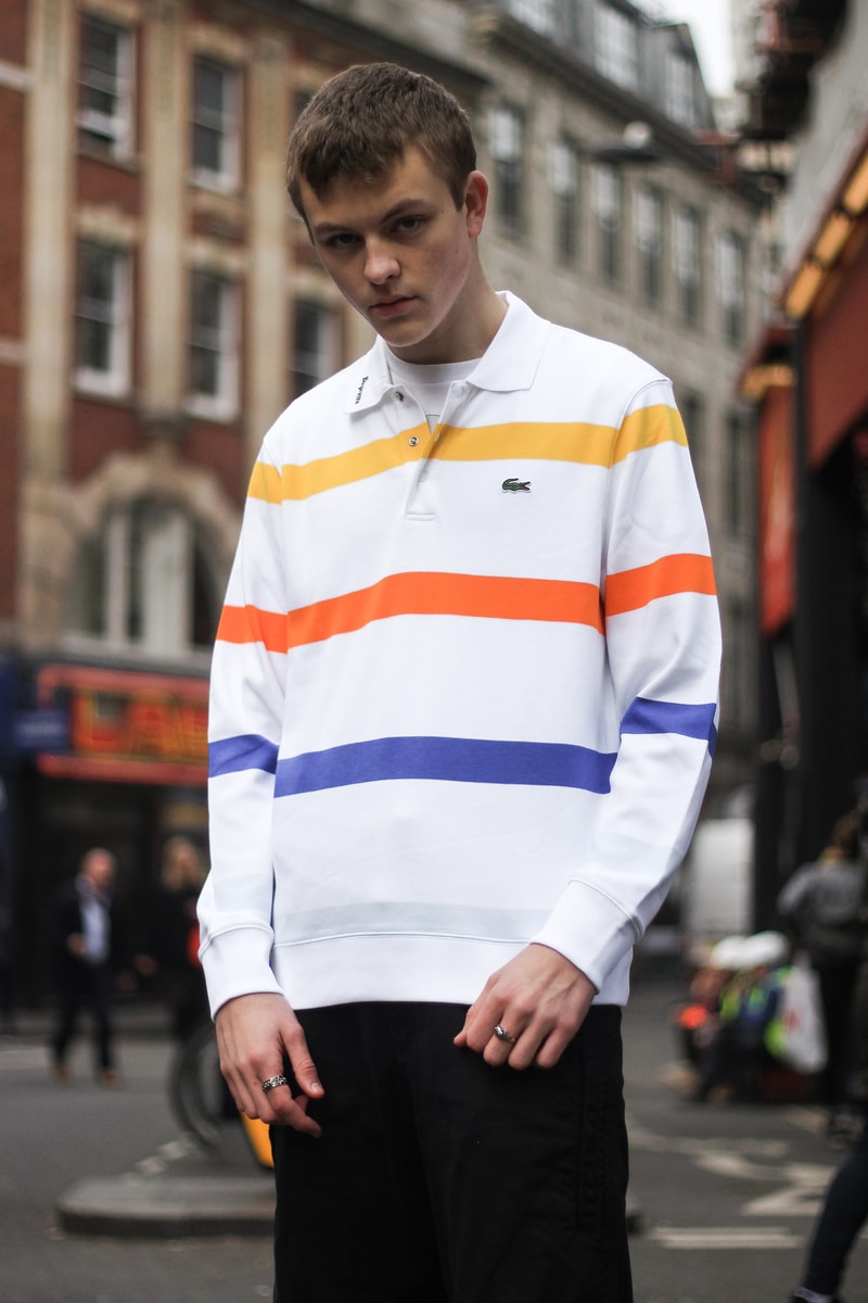 Lacoste x Supreme Long Sleeve Stripe Polo