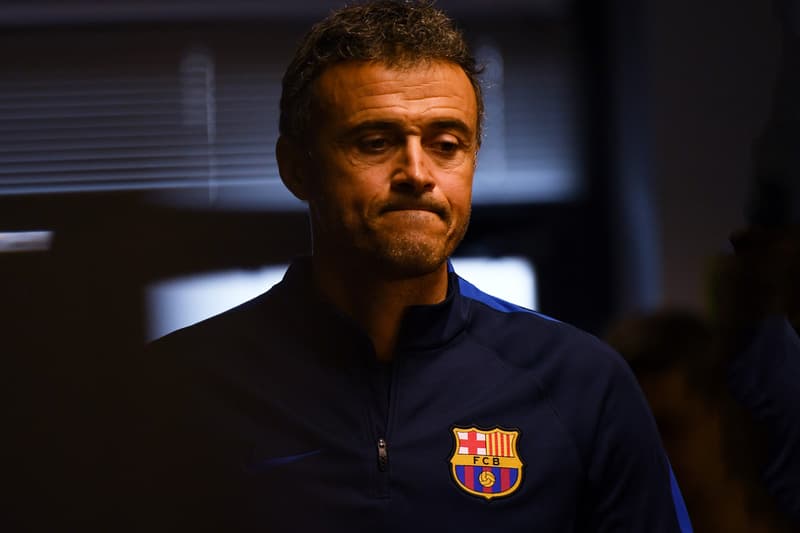 Barcelona Manager Luis Enrique Football Soccer La Liga Lionel Messi Champions League