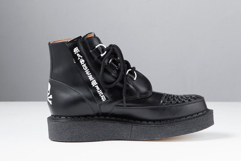 mastermind JAPAN x George Cox Creeper Boot Black Colorway
