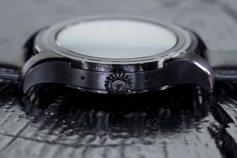 montblanc summit smart watch pvd coated stainless steel crown