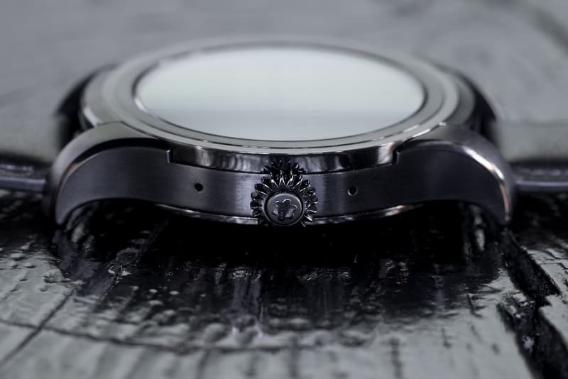 montblanc summit smart watch pvd coated stainless steel crown