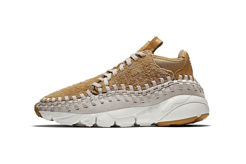 Nike Air Footscape Woven Chukka Hairy Suede Pack Flat Gold Light Orwood Brown Black