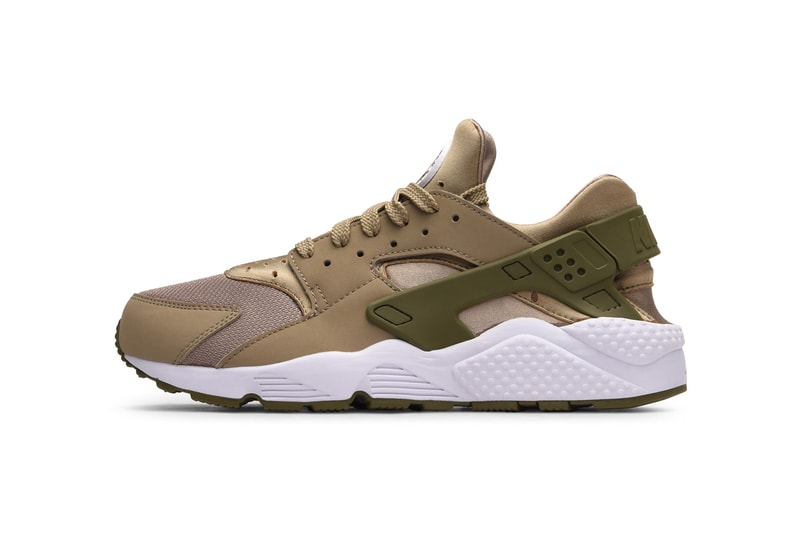 Nike Air Huarache Phantom Gum Yellow Light Bone Khaki Medium Olive