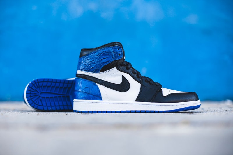 fragment design x Air Jordan 1 by Shoe Surgeon