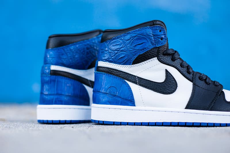 fragment design x Air Jordan 1 by Shoe Surgeon