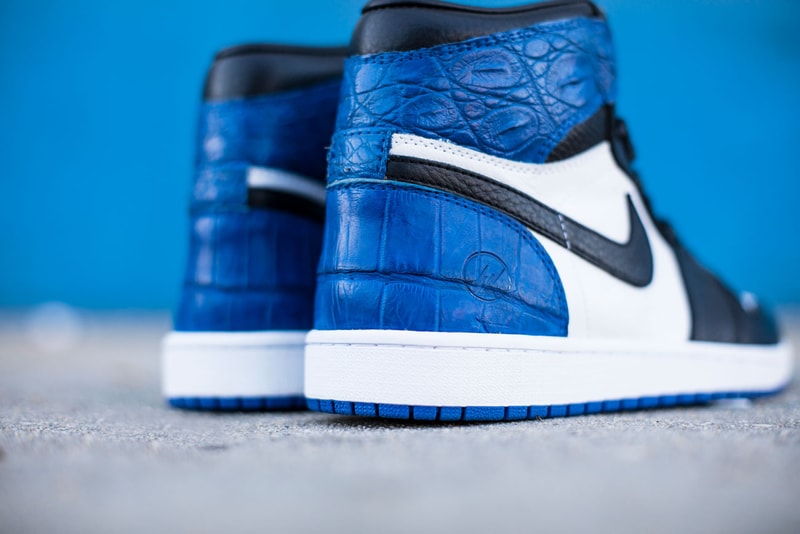 fragment design x Air Jordan 1 by Shoe Surgeon