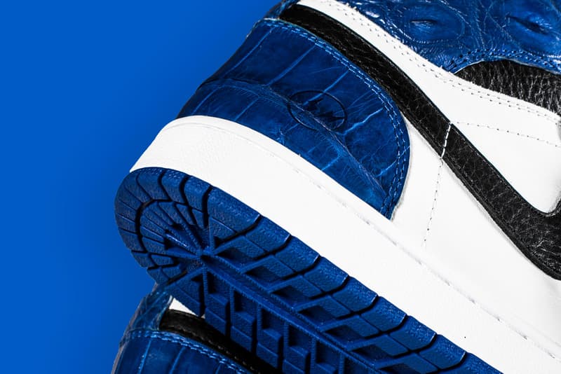 fragment design x Air Jordan 1 by Shoe Surgeon