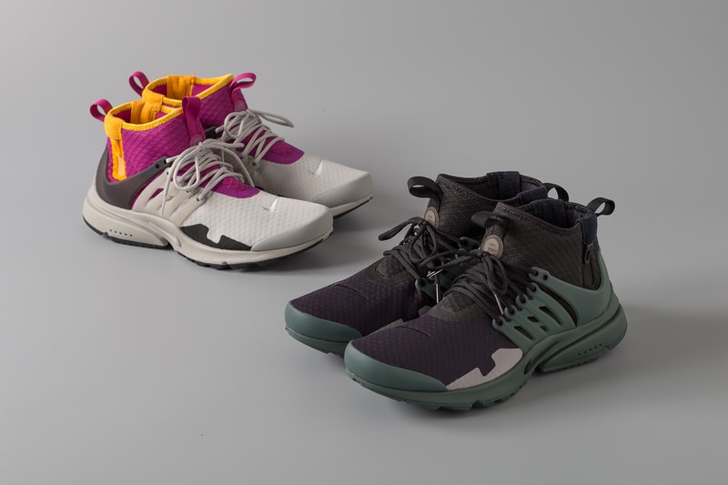 Nike Air Presto Mid SP ACRONYM Purple Grey Black Green